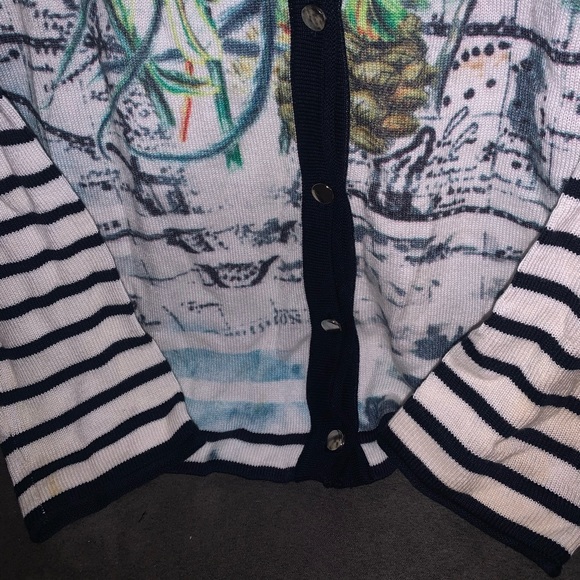 Women’s Gollehaug Collection Striped Cardigan - Picture 7 of 9